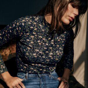 ISO Sezane Felix Turtleneck Sweater in Miranda Print - XS or S